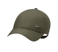 NIKE Club Dri-FIT Unstructured Metal Swoosh Cap 222 - medium olive/metallic silver M/L