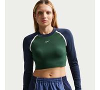 Nike verkürztes Longsleeve mit enger Passform (Damen) - Grün S (EU 36-38) IF0338-323
