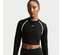 Nike verkürztes Longsleeve mit enger Passform (Damen) - Schwarz L (EU 44-46) IF0338-010