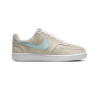 Sneaker NIKE SPORTSWEAR "Court Vision Low SD Premium", Damen, Gr. 42, weiß, glacier blau, Leder, Schuhe Sneaker, inspiriert vom Design des Nike Air Force (69977139-42) weiß, glacier blau