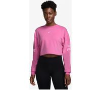NIKE W NP DF FLC CREW TT GRX PLAYFUL PINK/PINK FOAM/WHITE, XL