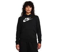 Kapuzensweatshirt NIKE SPORTSWEAR "Club Fleece Women's Logo Pullover Hoodie" Gr. L (42/44), weiß (coconut milk, black) Damen Sweatshirts (30559119-L)
