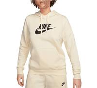 Kapuzensweatshirt NIKE SPORTSWEAR "Club Fleece Women's Logo Pullover Hoodie" Gr. XL (46/48), weiß (coconut milk, black) Damen Sweatshirts (30559119-XL)