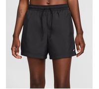 Nike Damen Mid-Rise Essential Wovens Shorts, Black/White, S