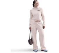 NIKE W NSW PHNX FLC SHRUNKEN HOODIE SILT RED XS SILT RED