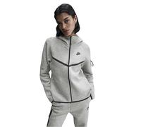 Nike - "Windrunner" Hoodie mit durchgehendem Reißverschluss für Damen, Fleece (Grau/Schwarz) EU 42 / UK 14