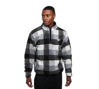 Nike - "Winterized" Fleece-Oberteil für Herren, Stehkragen (Schwarz/Weiß) XS