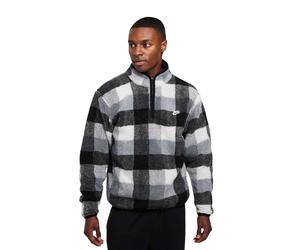 Nike - "Winterized" Fleece-Oberteil für Herren, Stehkragen (Schwarz/Weiß) XS