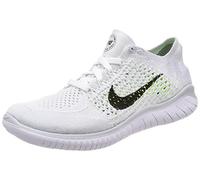 Nike WMNS Free Rn Flyknit 2018, Damen Laufschuhe, Mehrfarbig (White/Black/Pure Platinum 100), 36 EU