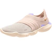 Nike WMNS Free RN Flyknit 3.0, leichte Leichtathletikschuhe für Damen, Mehrfarbig Light Cream Celestial Gold Purple Agate 201, 36.5 EU