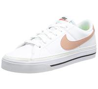 Nike Women's Court Legacy Sneakers, White Rose Whisper Team Orange Black, 40 EU