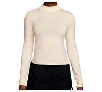 Nike - Women's NSW Tee L/S Knit Chill Knit Mock - Laufshirt, Gr. M, beige (PaleIvory)