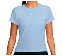 Nike Ribbed T-Shirt - Damen, Blau - L