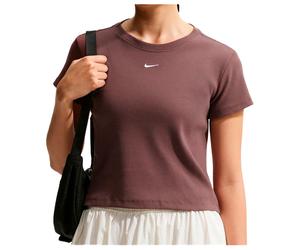 Nike - Women's Sportswear Tight Ribbed S/S T-Shirt - Funktionsshirt, Gr. XL, braun (Tattoo)