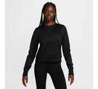 Nike Women's Therma-FIT Crew-Neck Fleece Damen Trainings-Langarmshirt schwarz, XL