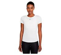 Nike Women's W NK ONE DF SS Slim TOP T-Shirt, White/Black, M