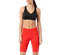 Nike Women's W NSW ESSNTL MR Biker Short Leggings, Chile red/White, S