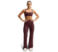 Nike Zenvy High-waisted Flared Leggings Damen Leggings - Braun - Größe 38 - Baumwoll-Jersey