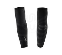 Nike Zoned Knit Arm Sleeves Kompressionsärmel Running Training Fitness Sport Armlinge atmungsaktiv Performance Sleeves, Black/Dk Smoke Grey/Silver, L/XL
