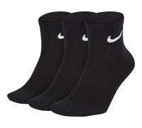 NikeDamen/Herren/UnisexEveryday Lightweight Training Ankle Socks (3 Pairs) Lschwarz L schwarz