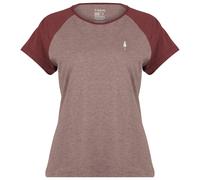 NIKIN - Women's TreeShirt Raglan Colorblock Coffee - Funktionsshirt, Gr. L, braun (DeepMaroonMelange/AstroDustMelange)