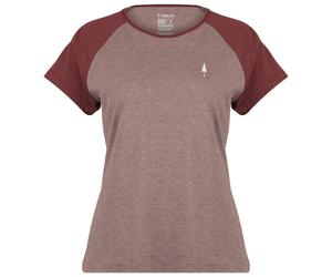 NIKIN - Women's TreeShirt Raglan Colorblock Coffee - Funktionsshirt, Gr. L, braun (DeepMaroonMelange/AstroDustMelange)