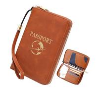 Niktule Reisepasshülle - Wasserdichter Organizer Mit Mehreren Taschen | Dokumentenmappe Und Kreditkartenhülle - Für Damen Und Herren Geeignet Für Bargeld Tickets Bordkarten Reisen Kreuzfahrten