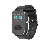 NIKUTRAX Notrufuhr NC96S Vital Senioren Smartwatch Kunststoff Silikon, Schwarz