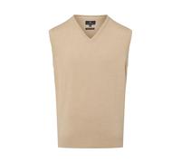 Nils Sundström Strickpullunder Herren Baumwolle beige, XL