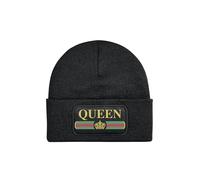 NIMAMA Mütze Beanie Queen Pärchen Wuntermütze Statement Spruch Print Geschenk Unisex Strickmütze für Herren & Damen - Schwarz