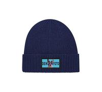 NIMAMA Personalisierte Mütze Beanie mit Foto Bedrucken Lassen - Herren & Damen Wintermütze Strickmütze als Geschenk selbst gestalten - Werbegeschenke mit eigenem Logo für Firmen & Vereine - Navyblau
