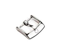 NIMUDU FaltschließE，DornschließE 2 stücke 14 16 18 20mm Uhren Zubehör Schnalle Geeignet für Omega Uhr Seamaster Speedmaster de Ville Strap Stahluhr Pin Schnalle (Color : Silver 18mm)