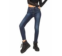Nina Carter Art: P077 Damen Skinny Fit Jeanshosen HIGH Waist Jeans (Dunkelblau (P077-2), XS)