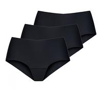 Nina von C. 3 x Damen Secret Basic Short Pant Sport Farben zur Auswahl, Farbe:schwarz, Grösse:S - 36