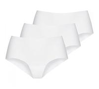 Nina von C. 3 x Damen Secret Basic Short Pant Sport Farben zur Auswahl, Farbe:Weiss, Grösse:S - 36