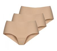 Nina von C. 3 x Damen Secret Basic Short Pant Sport Farben zur Auswahl, Grösse:S - 36, Farbe:Caramel/Nude