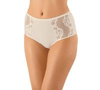 Nina von C. Damen-Taillenslip Slipboutique 3er-Pack, 93% Baumwolle/7% Elasthan, Größe 40, Champagner