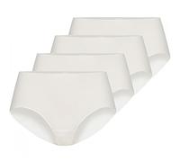 Nina von C 4 x Damen Hipster Basic Slip Sport Farben zur Auswahl, Grösse:XXL - 44, Farbe:Champagner