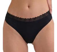 Nina von C. 4er Pack Damen Strings - Weiche, blickdichte Jazz Pants aus Modal mit Retro-Spitzenbund - Hüftiger Sitz, Flache Elastikabschlüsse & atmungsaktive Baumwoll-Zwickel