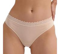 Nina von C. 4er Pack Damen Strings - Weiche, blickdichte Jazz Pants aus Modal mit Retro-Spitzenbund - Hüftiger Sitz, Flache Elastikabschlüsse & atmungsaktive Baumwoll-Zwickel