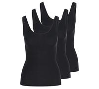 Nina von C - Daily - Achselhemd ohne Arm - Tanktop - 3er Spar-Pack (50 Schwarz)