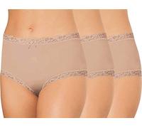 Taillenslip NINA VON C. "3er Pack Damen Taillenslip Multiple Packs", Damen, Gr. 48, beige (nude), Stoff, Obermaterial: 95% Modal CMD. 5% Elasthan EL., Unterhosen Taillenslip (33384634-48) nude