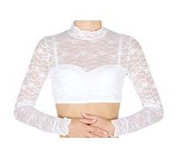 Nina von C. Dirndl-Bluse Langarm Damen Weiß Größe 38
