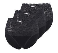 Nina von C. Damen-Taillenslip FINE Cotton schwarz Größe 42