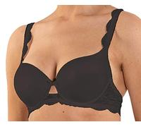 Nina von C. Damen Dirndl glatt Push Up BH/Bra Büstenhalter Spitze Wiesn schwarz, Farbe:schwarz, Grösse:75 E