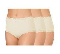 Taillenslip NINA VON C. "3er Pack Damen Taillenslip Multiple Packs", Damen, Gr. 42, beige (champagner), Obermaterial: 95% Modal CMD. 5% Elasthan EL., Unterhosen Taillenslip (27231560-42) champagner