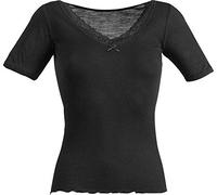 Nina von C. Feinripp Damen-Unterhemd, 1/2-Arm 44 schwarz