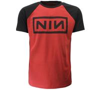 Nine Inch Nails Raglan-Logo-T-Shirt S Rot