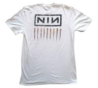 Nine Inch Nails T Shirt Downward Spiral Band Logo Nue offiziell Herren Weiß M