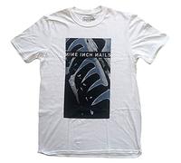 Nine Inch Nails T Shirt Pretty Hate Machine Band Logo Nue offiziell Herren Weiß M